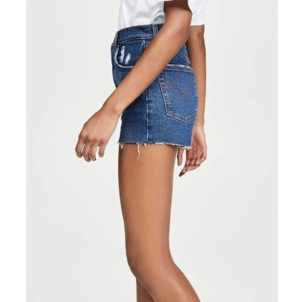 Levi's Ribcage Denim Shorts